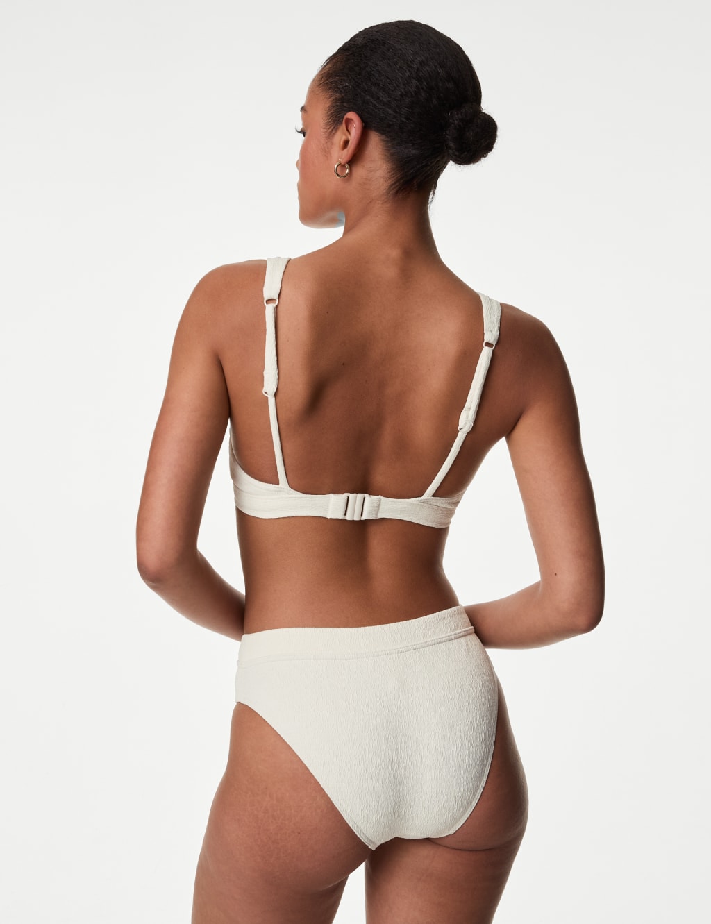 Textured Padded Plunge V-Neck Bikini Top 5 of 5