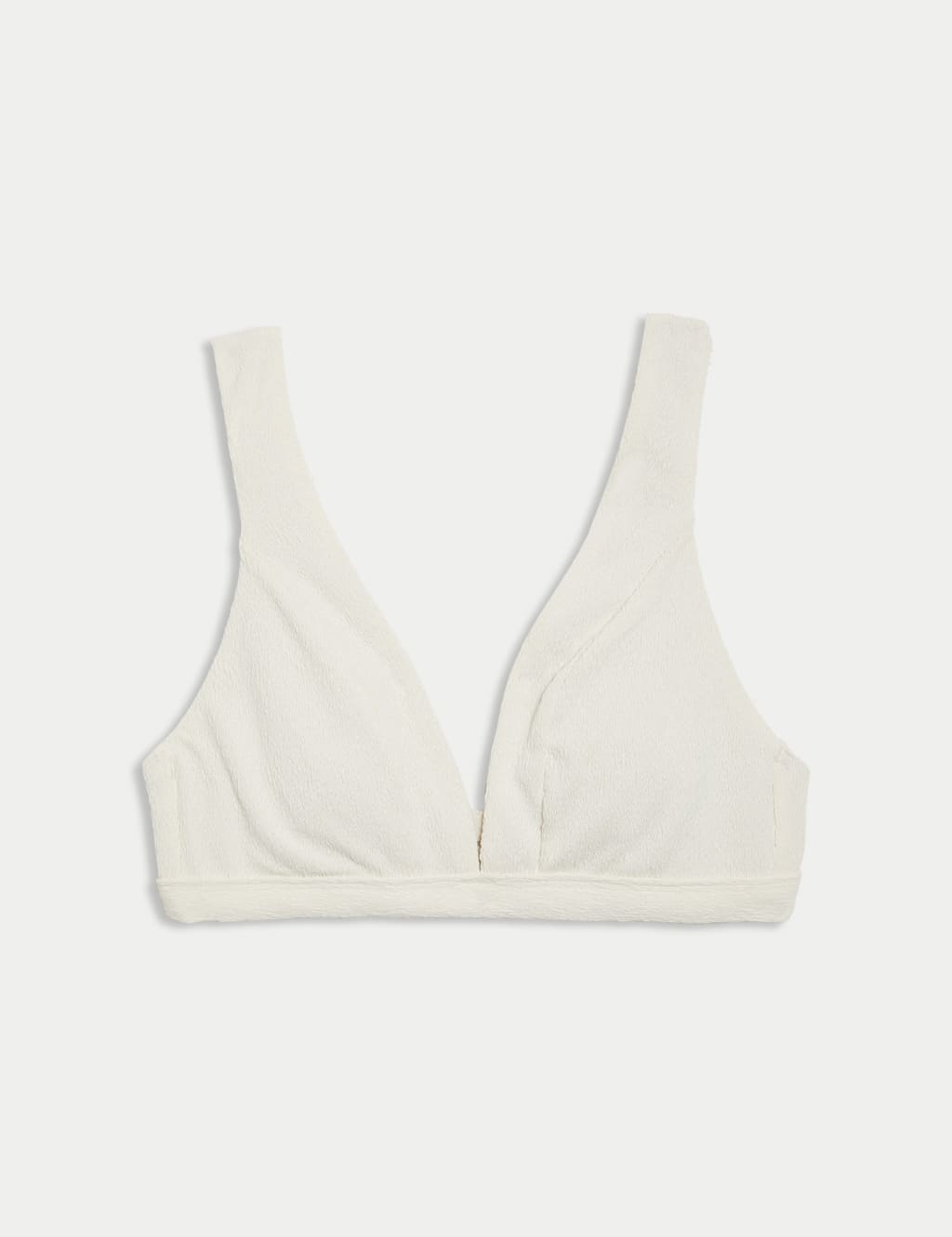 Textured Padded Plunge V-Neck Bikini Top 2 of 5