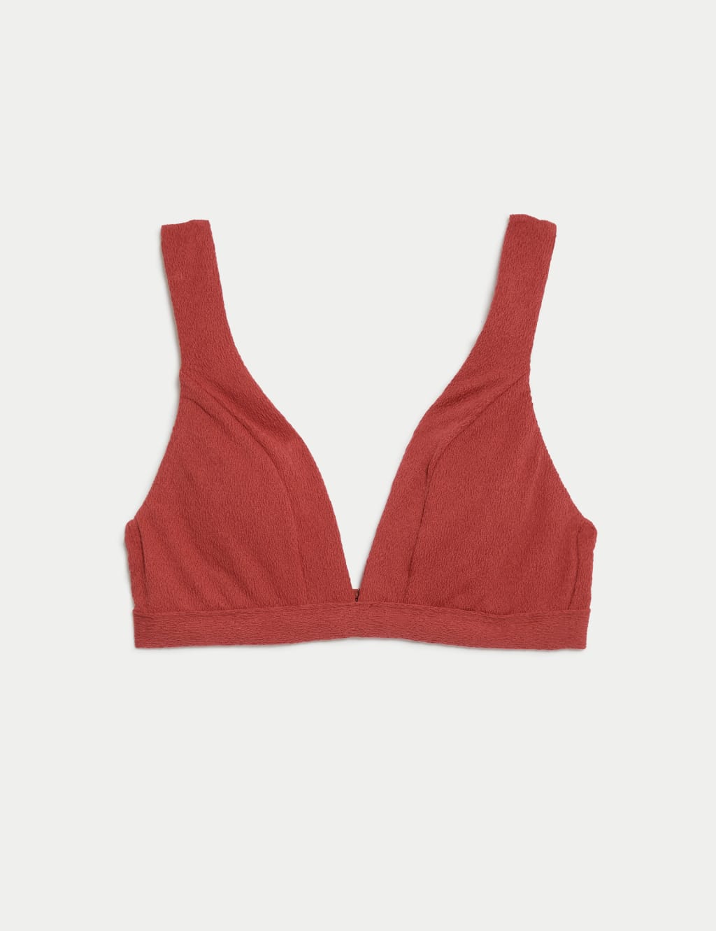 Textured Padded Plunge V-Neck Bikini Top 2 of 6