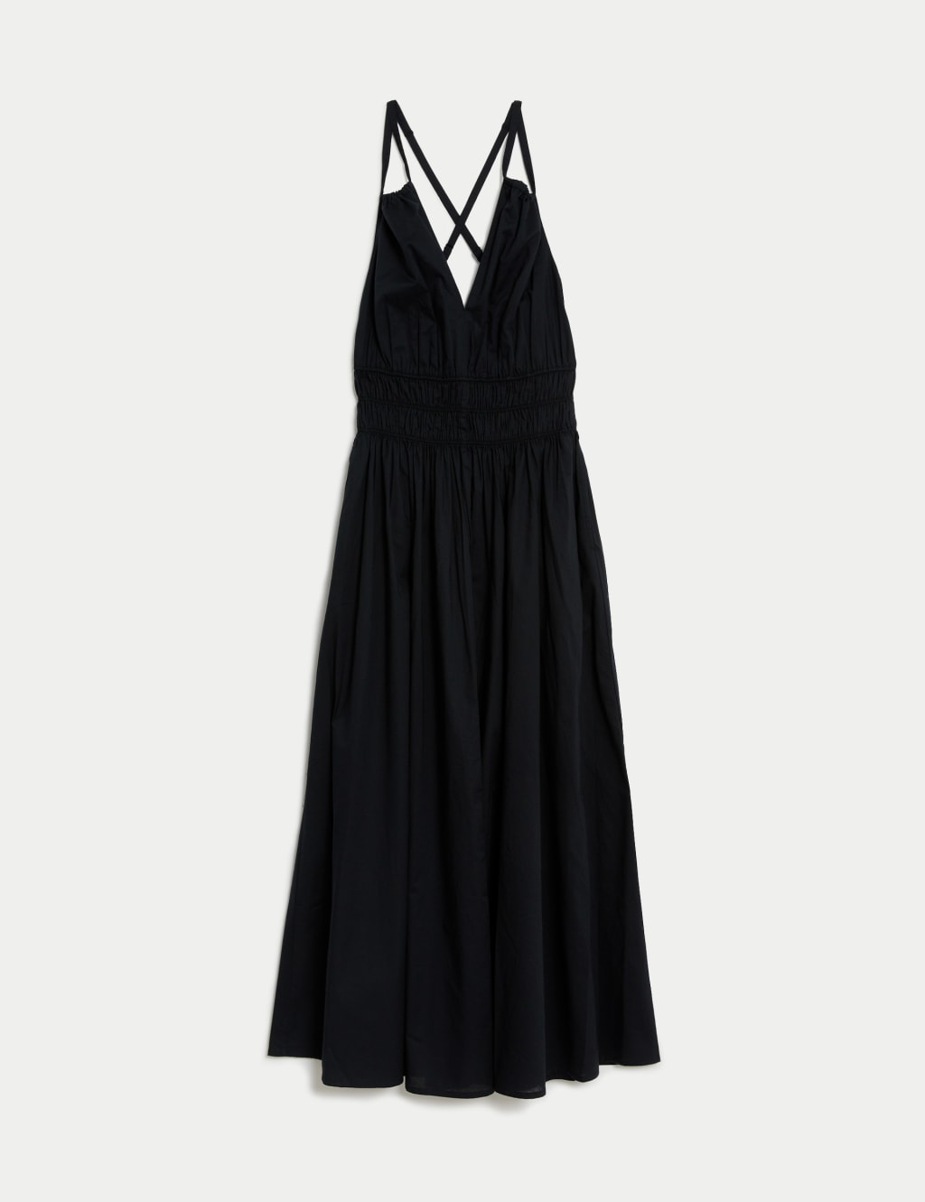 Pure Cotton V-Neck Midaxi Beach Dress 2 of 4