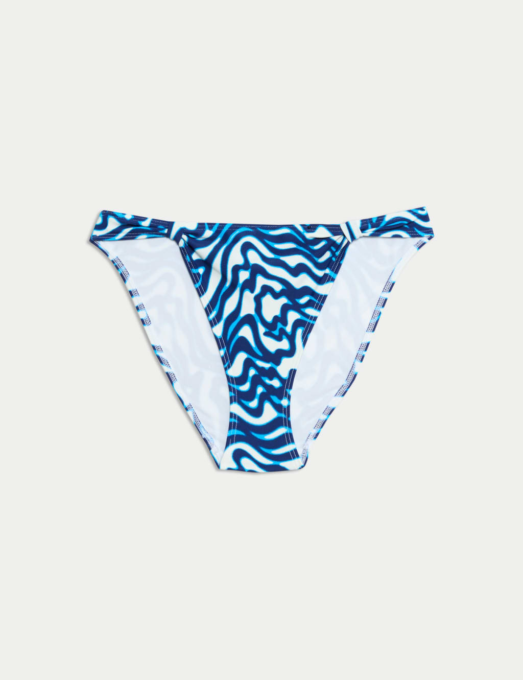 Printed Knot Detail High Leg Bikini Bottoms 2 of 5