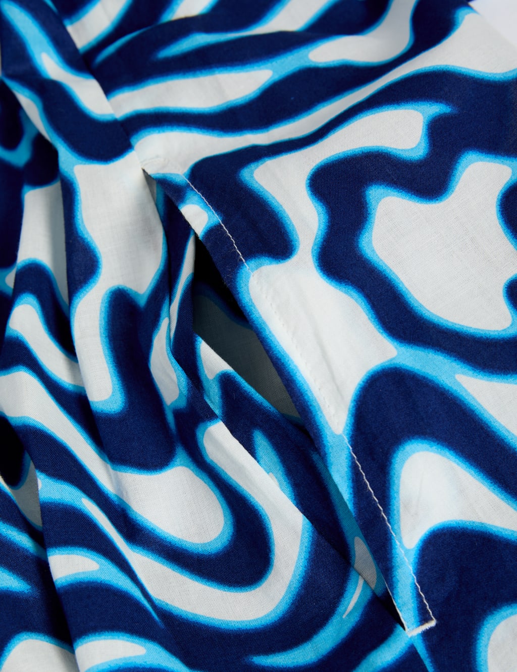 Pure Cotton Printed Bardot Beach Dress 6 of 6