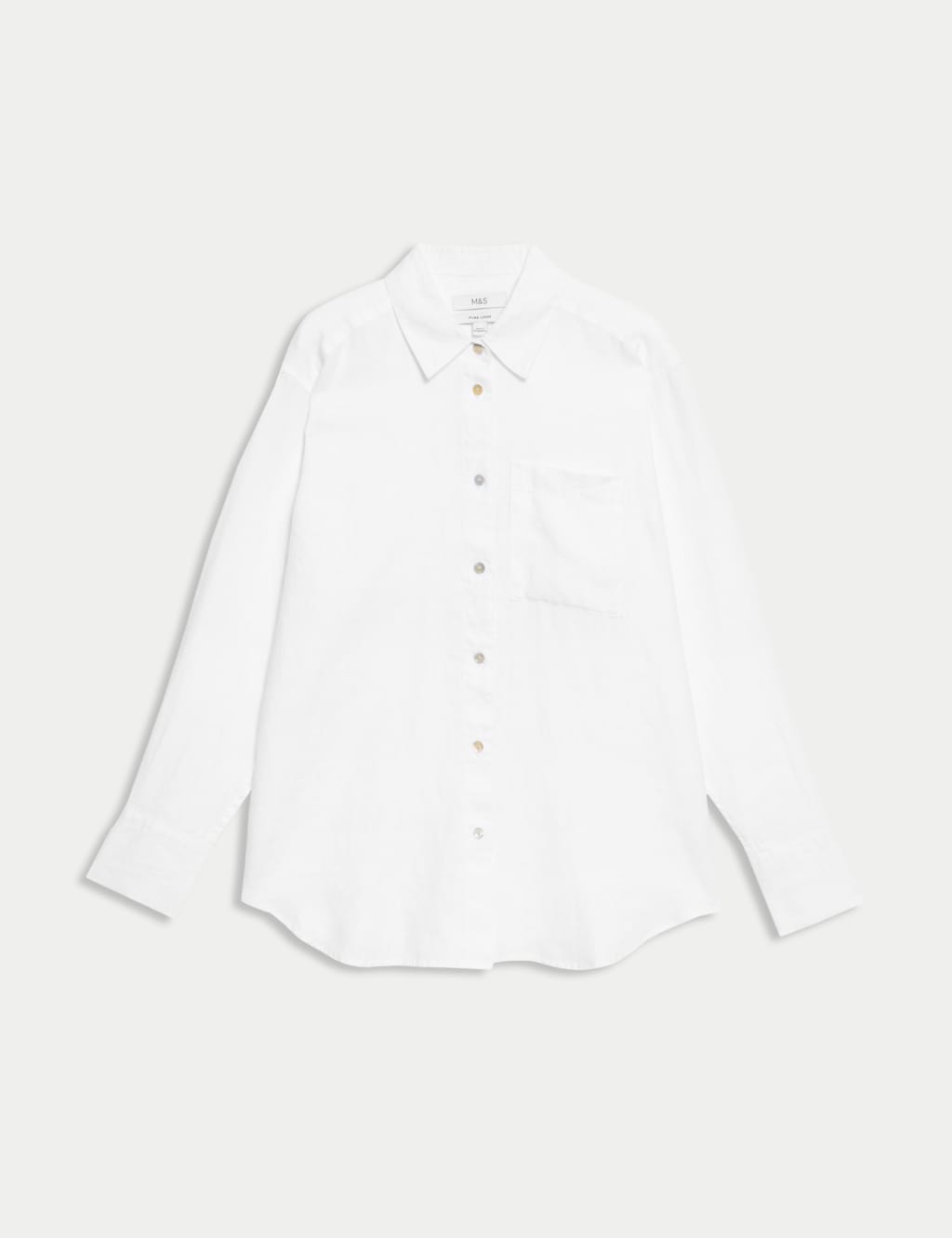 Pure Linen Oversized Girlfriend Style Shirt 2 of 5