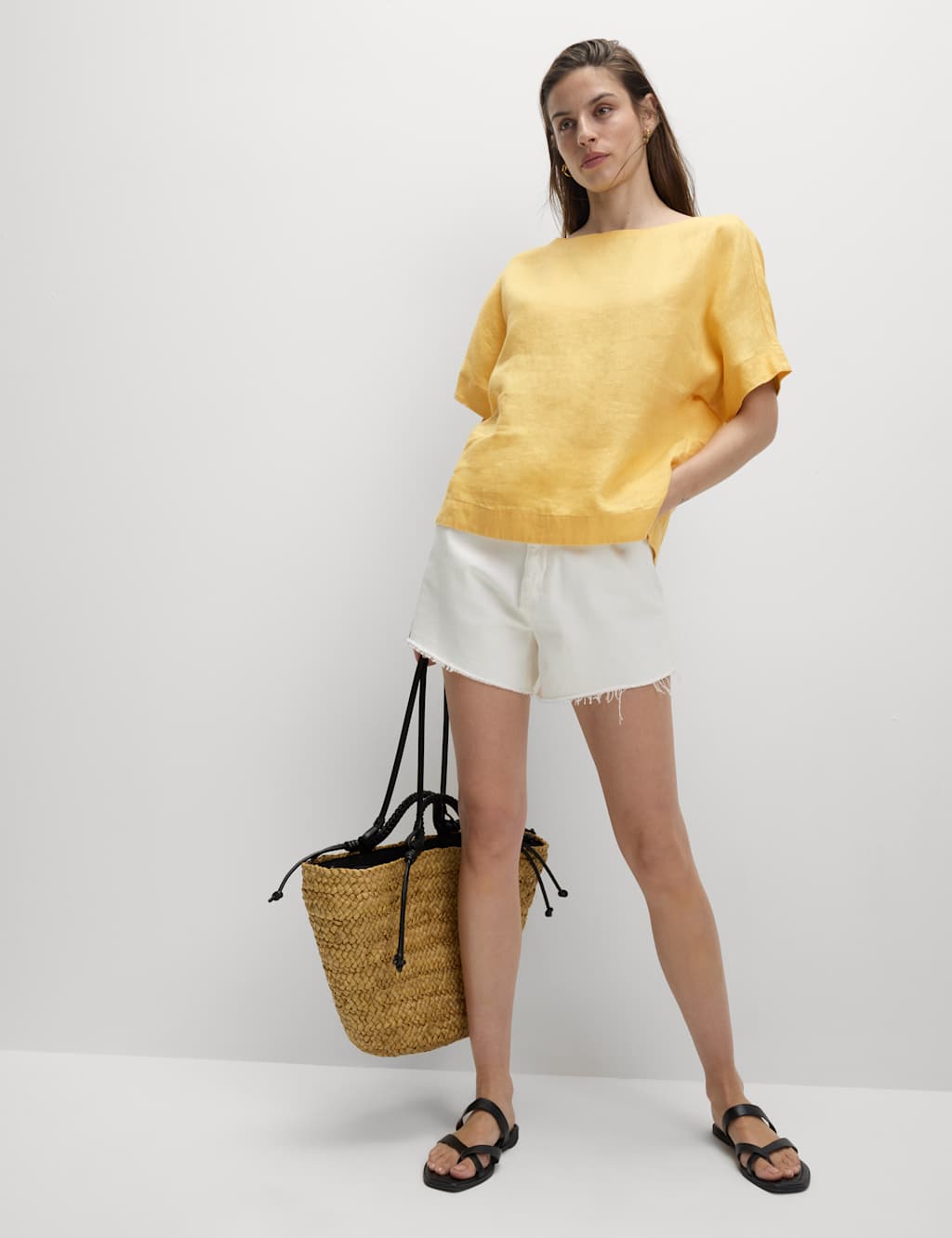 Pure Linen Relaxed T-Shirt 6 of 6