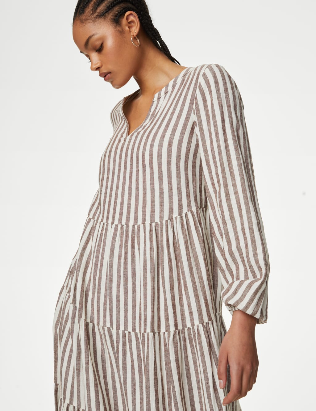 M&s striped dress store
