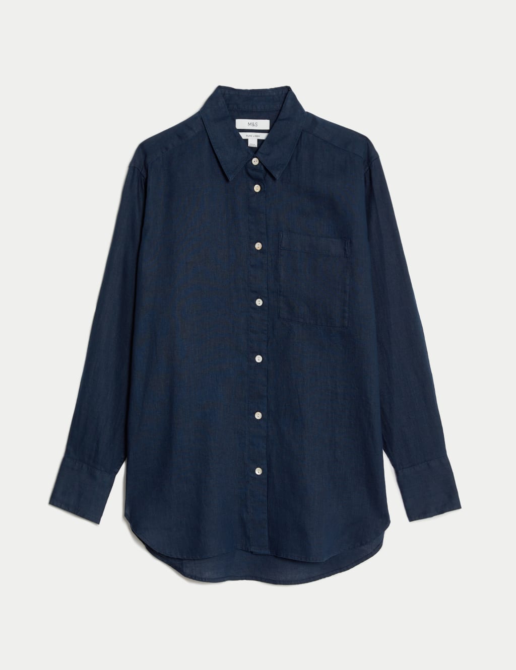Pure Linen Relaxed Collared Shirt 2 of 5