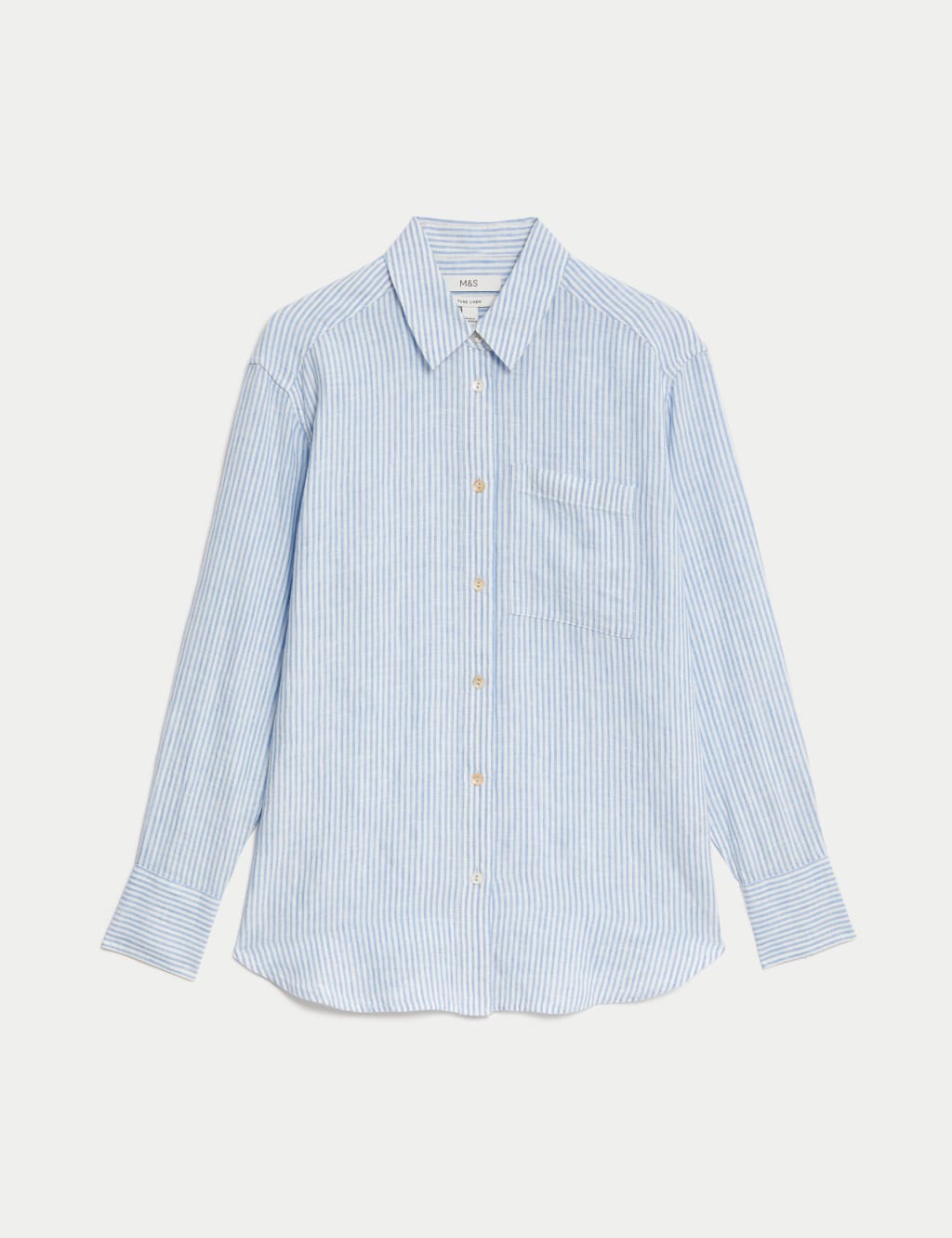 Pure Linen Striped Relaxed Shirt 2 of 5