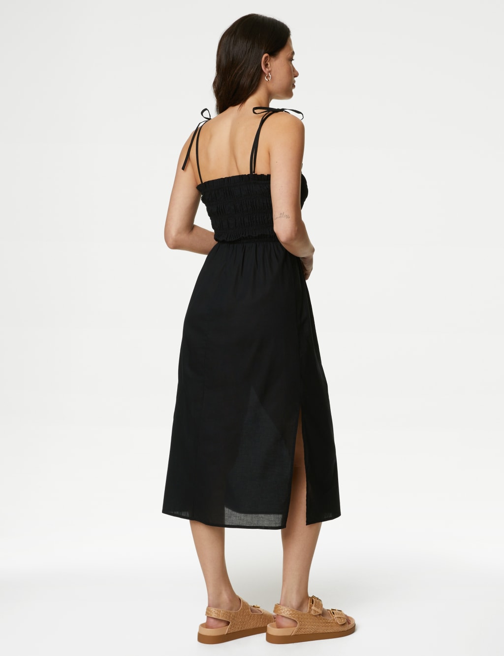 Black midi beach dress 2025