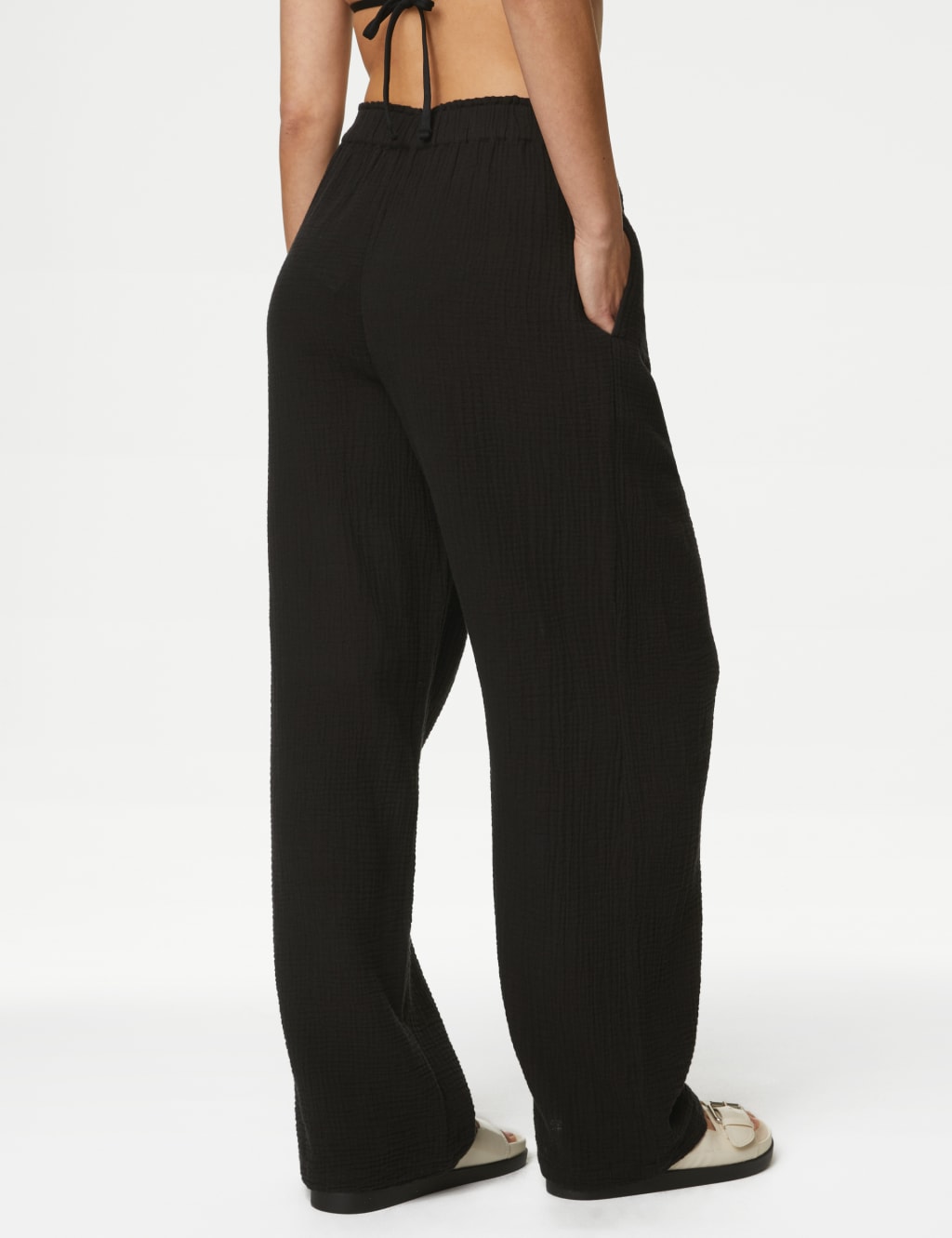 M&s womens cotton trousers hotsell