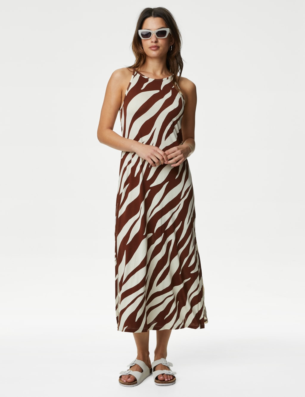Jersey Printed Midaxi Beach Dress M S Collection M S