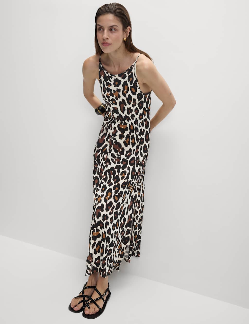 Jersey Printed Midaxi Beach Dress 5 of 5