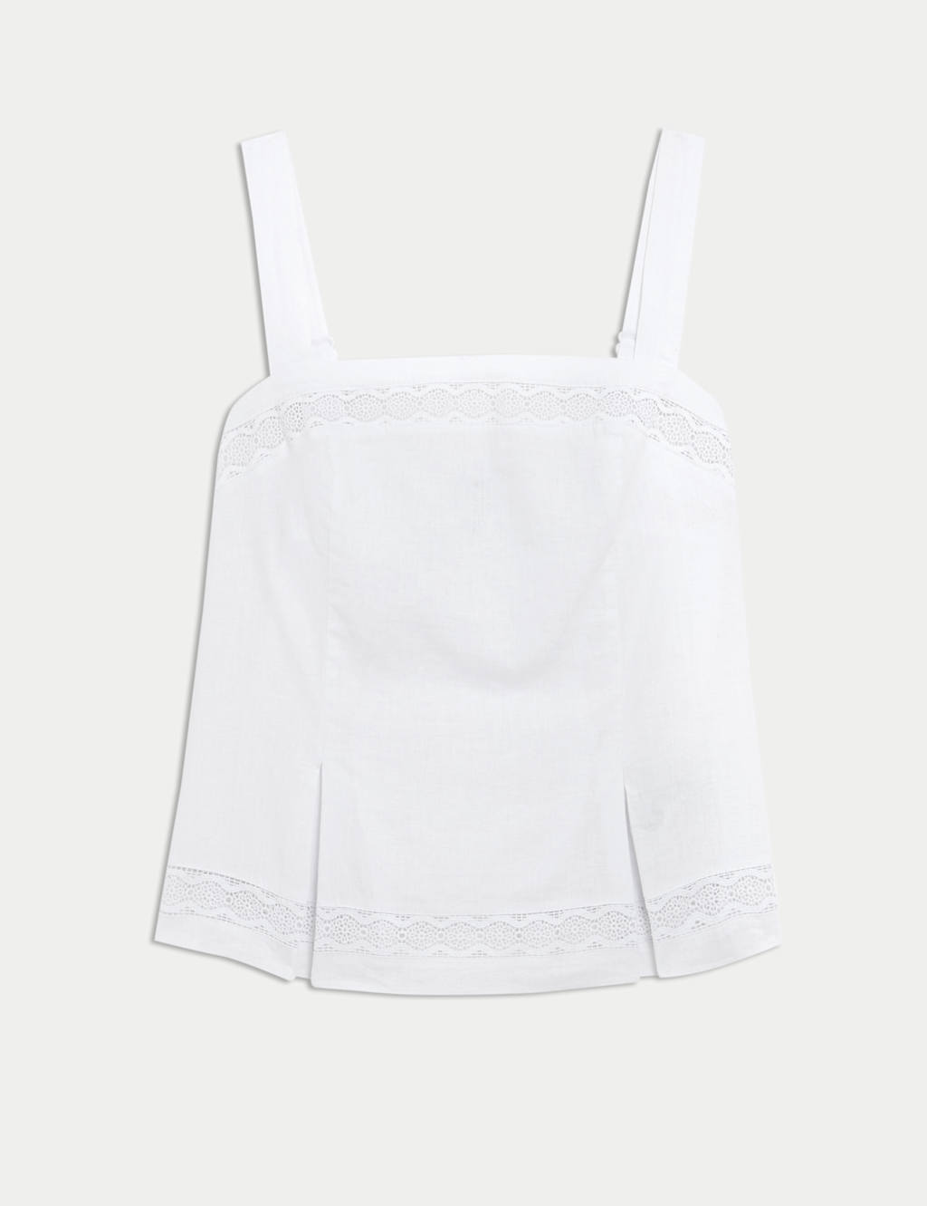 Linen Rich Strappy Cami Top 2 of 5