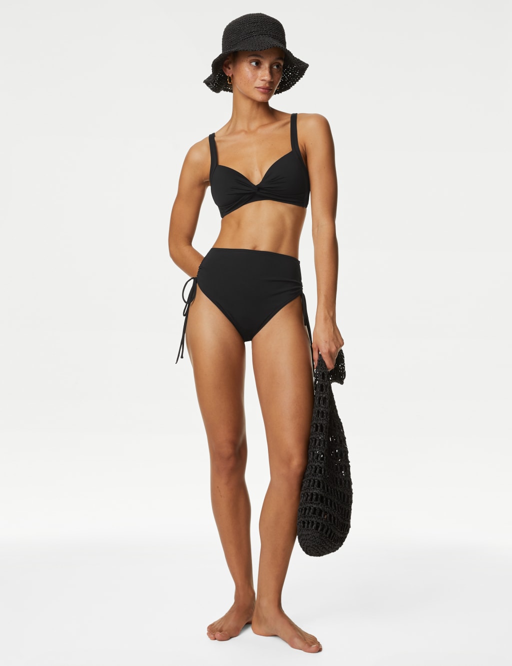 Flattering high waisted bikini bottoms deals