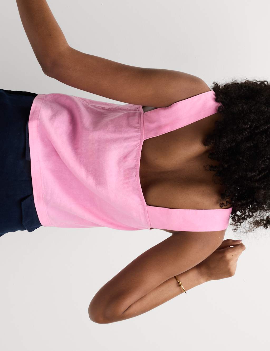 Linen Rich Square Neck Vest Top 4 of 5