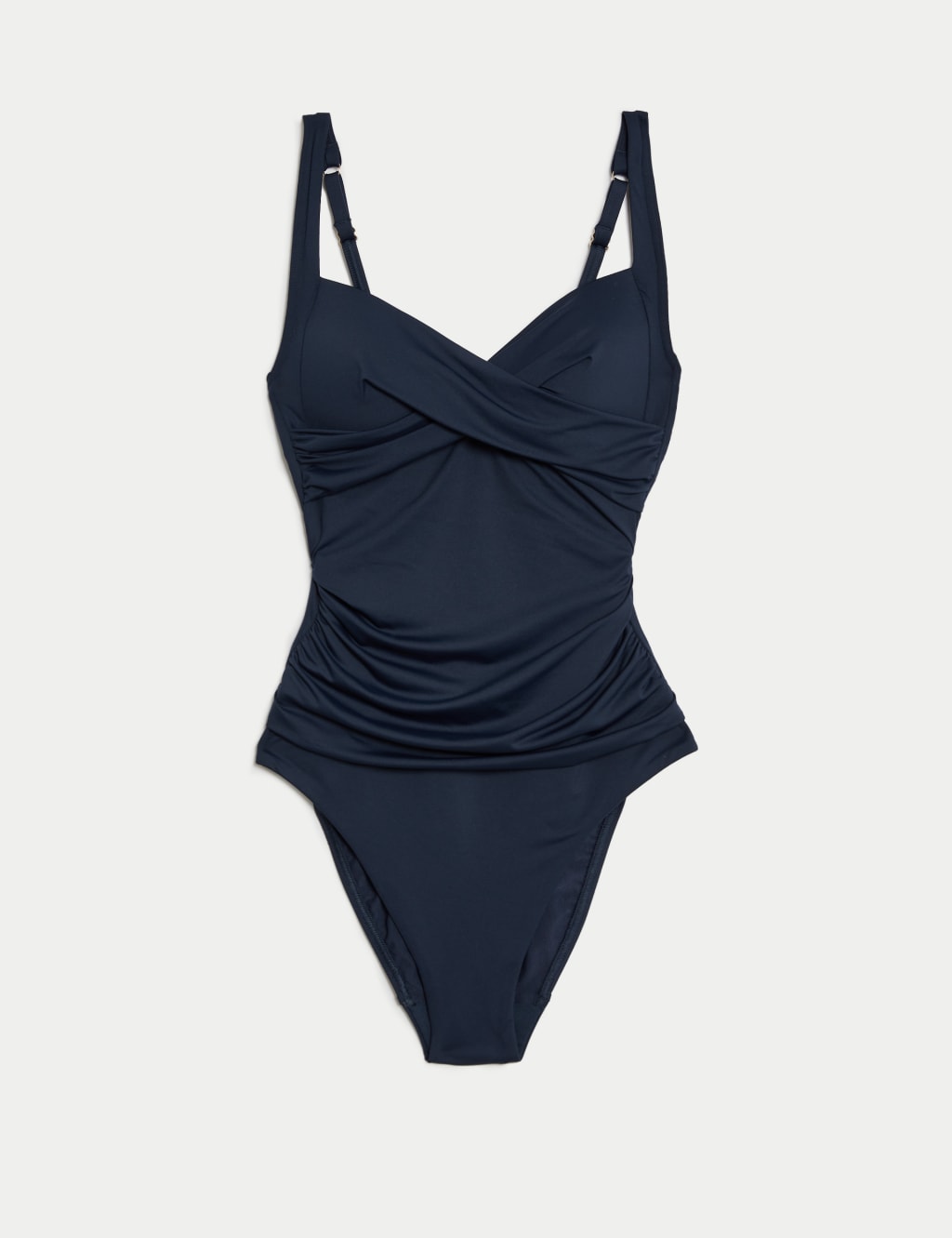 360 Tummy Control Ruched Plunge Swimsuit M S Collection M S