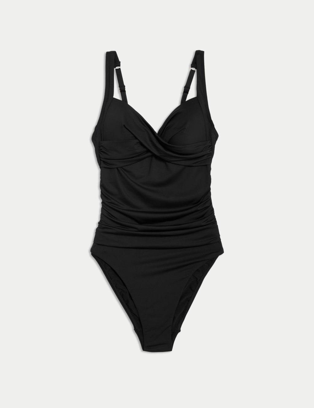 360 Tummy Control Ruched Plunge Swimsuit M S Collection M S