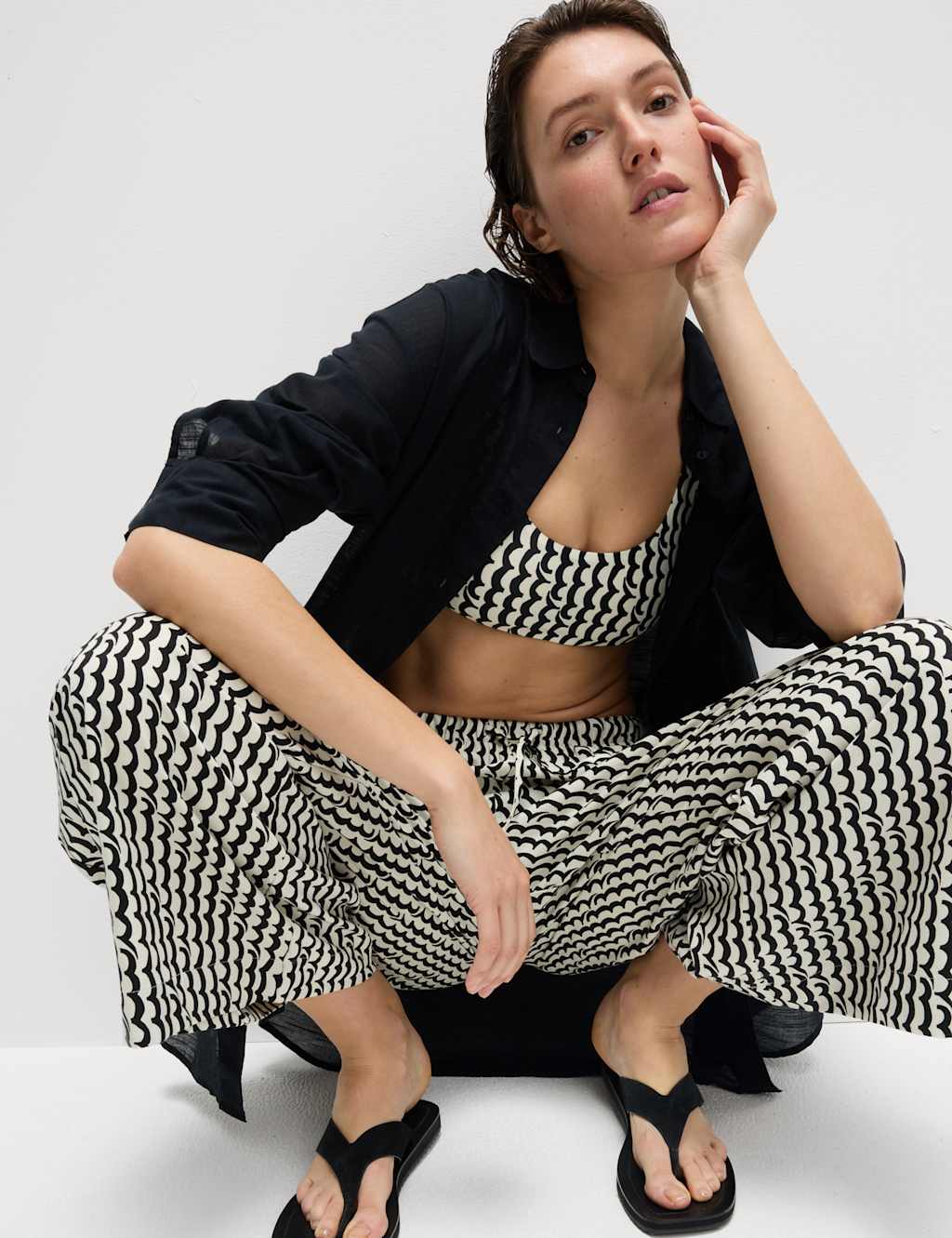 Printed Padded Scoop Neck Bikini Top 4 of 5