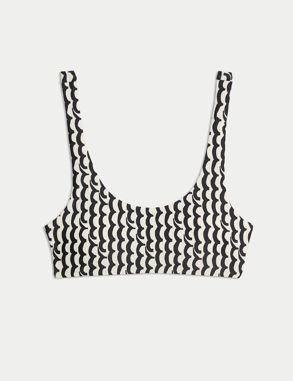 Printed Padded Scoop Neck Bikini Top 2 of 5