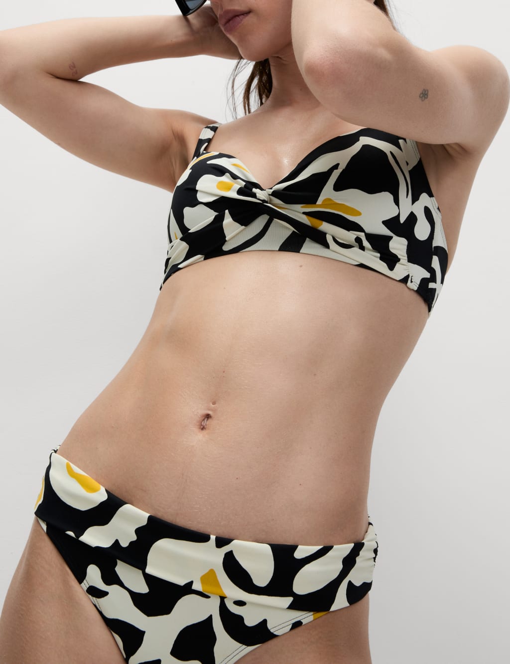Printed Roll Top Bikini Bottoms 5 of 5