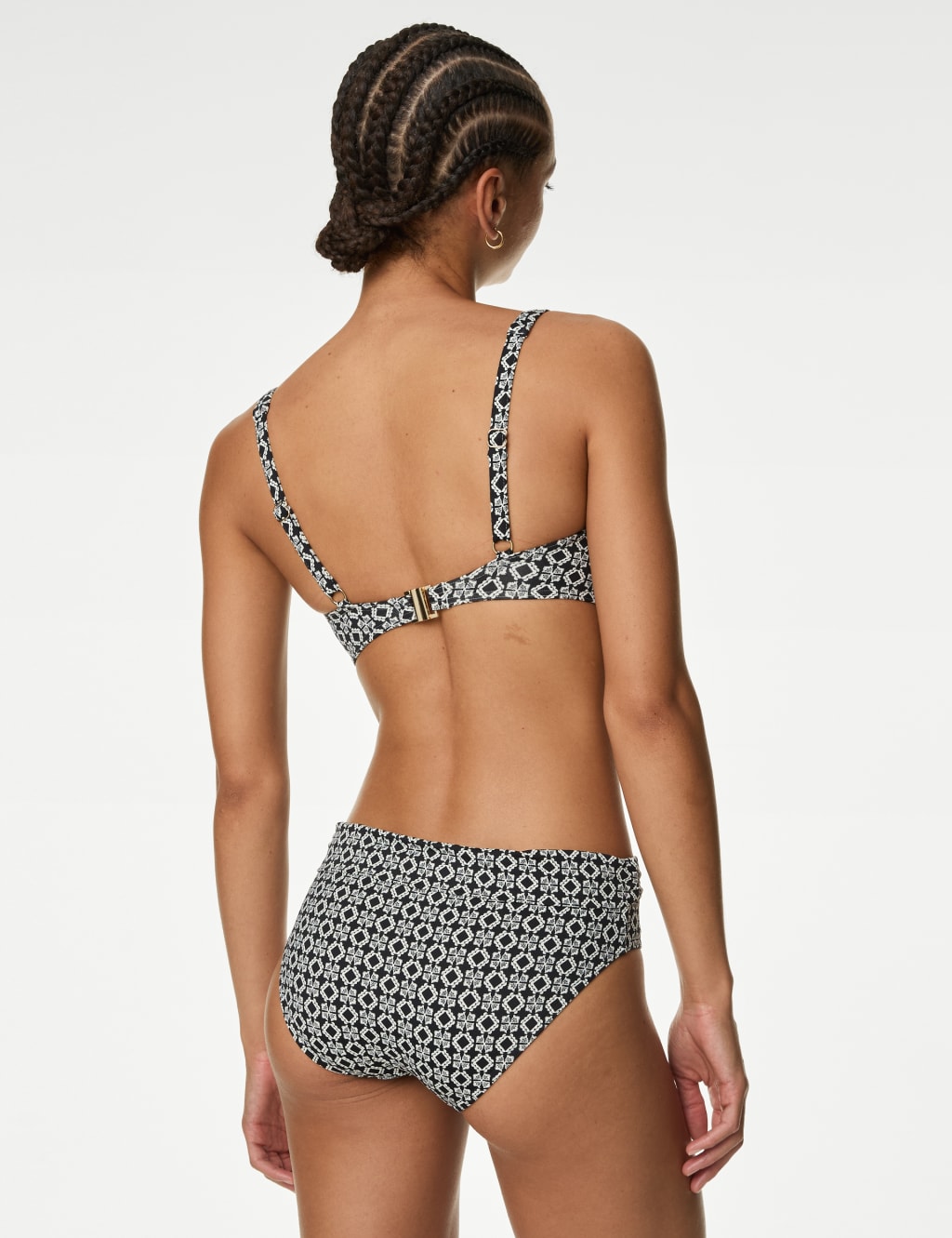 Printed Roll Top Bikini Bottoms 5 of 5