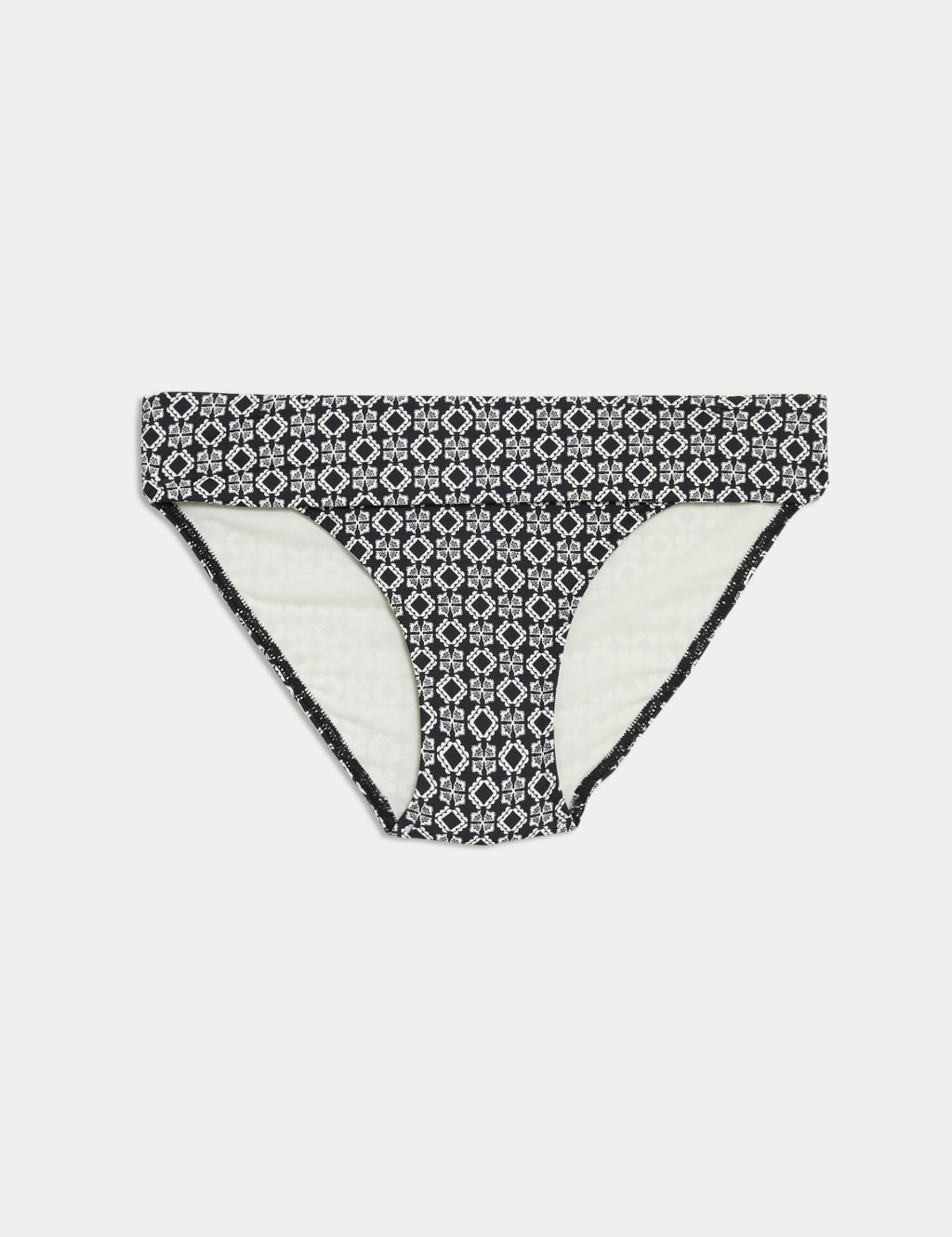 Printed Roll Top Bikini Bottoms 2 of 5