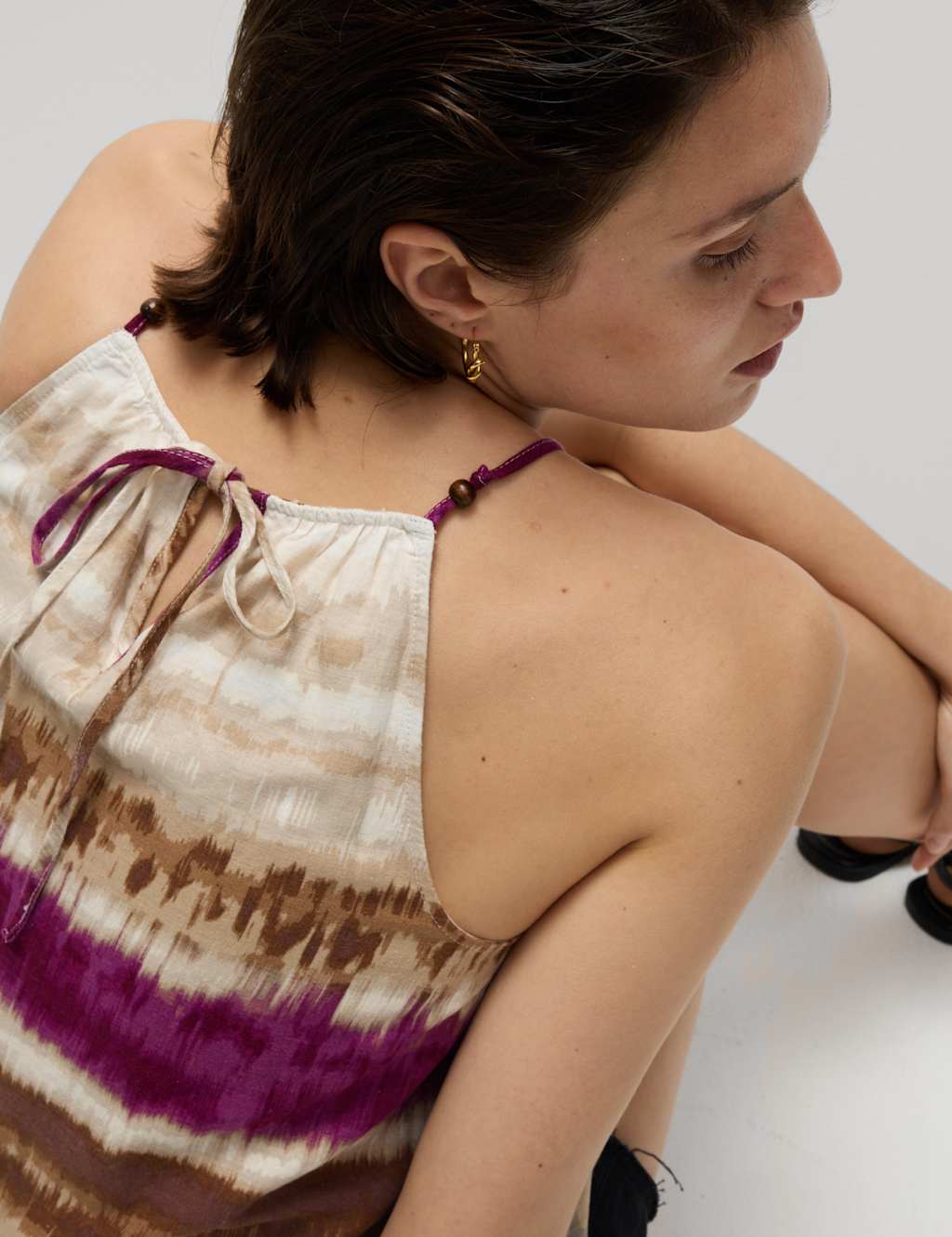 Linen Rich Halter Neck Top 5 of 5