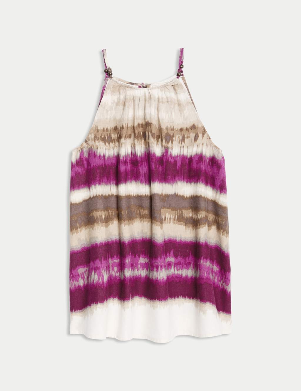 Linen Rich Halter Neck Top 2 of 5
