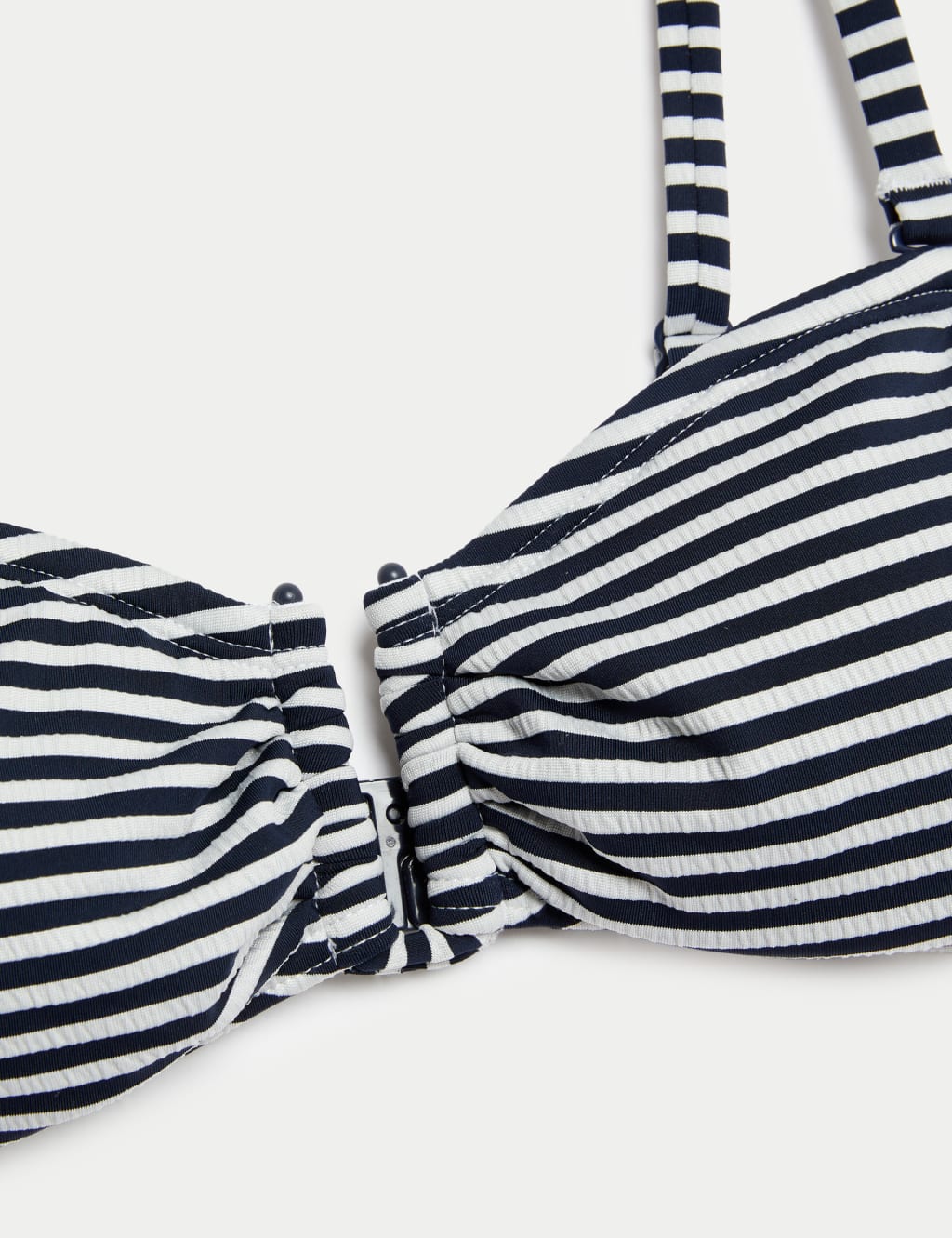 Striped Padded U-Wire Bandeau Bikini Top 7 of 7