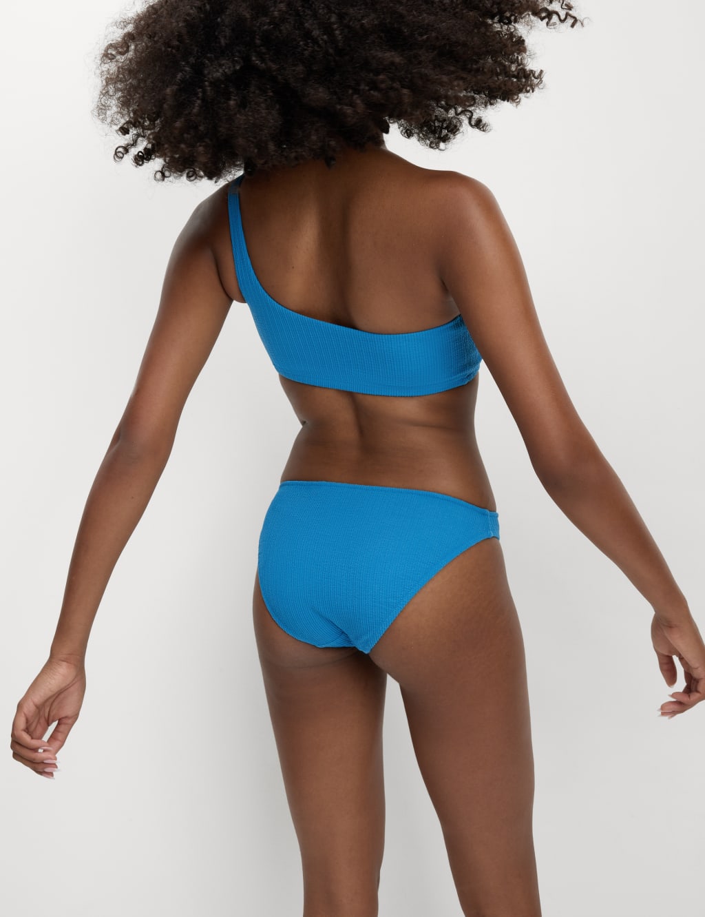 Textured One Shoulder Bikini Top 4 of 5