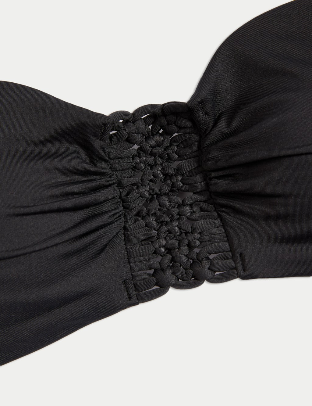 Macramé Detail Padded Bandeau Bikini Top 7 of 7