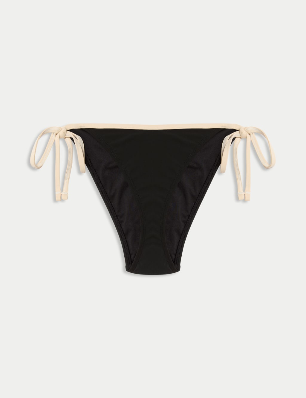 Contrast Trim Tie Side Bikini Bottoms 2 of 4