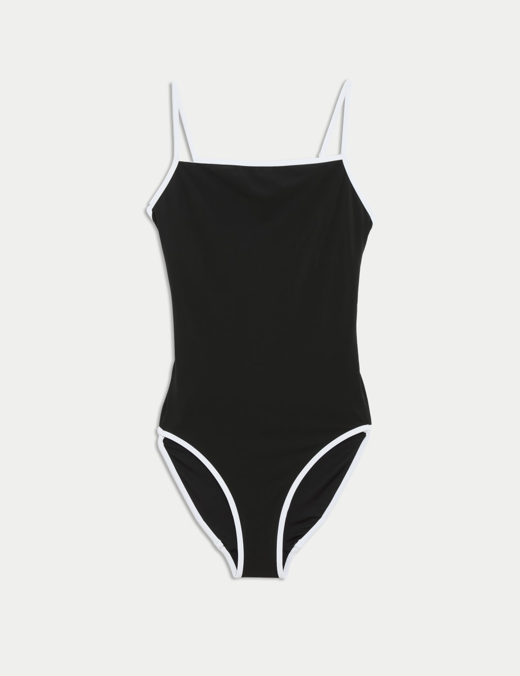 Contrast Trim Square Neck Swimsuit 2 of 5