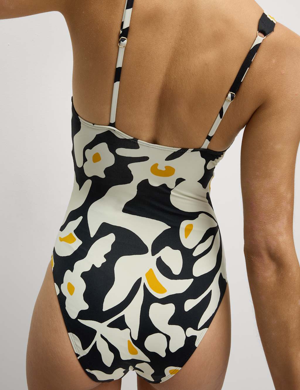 360 Tummy Control Printed Plunge Swimsuit 3 of 5