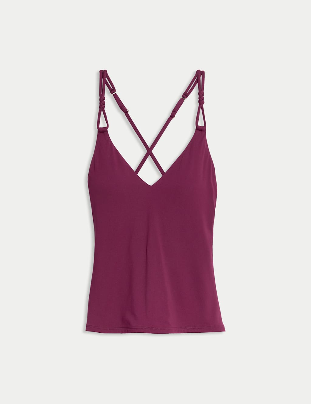 Knot Detail Plunge Tankini Top 2 of 7