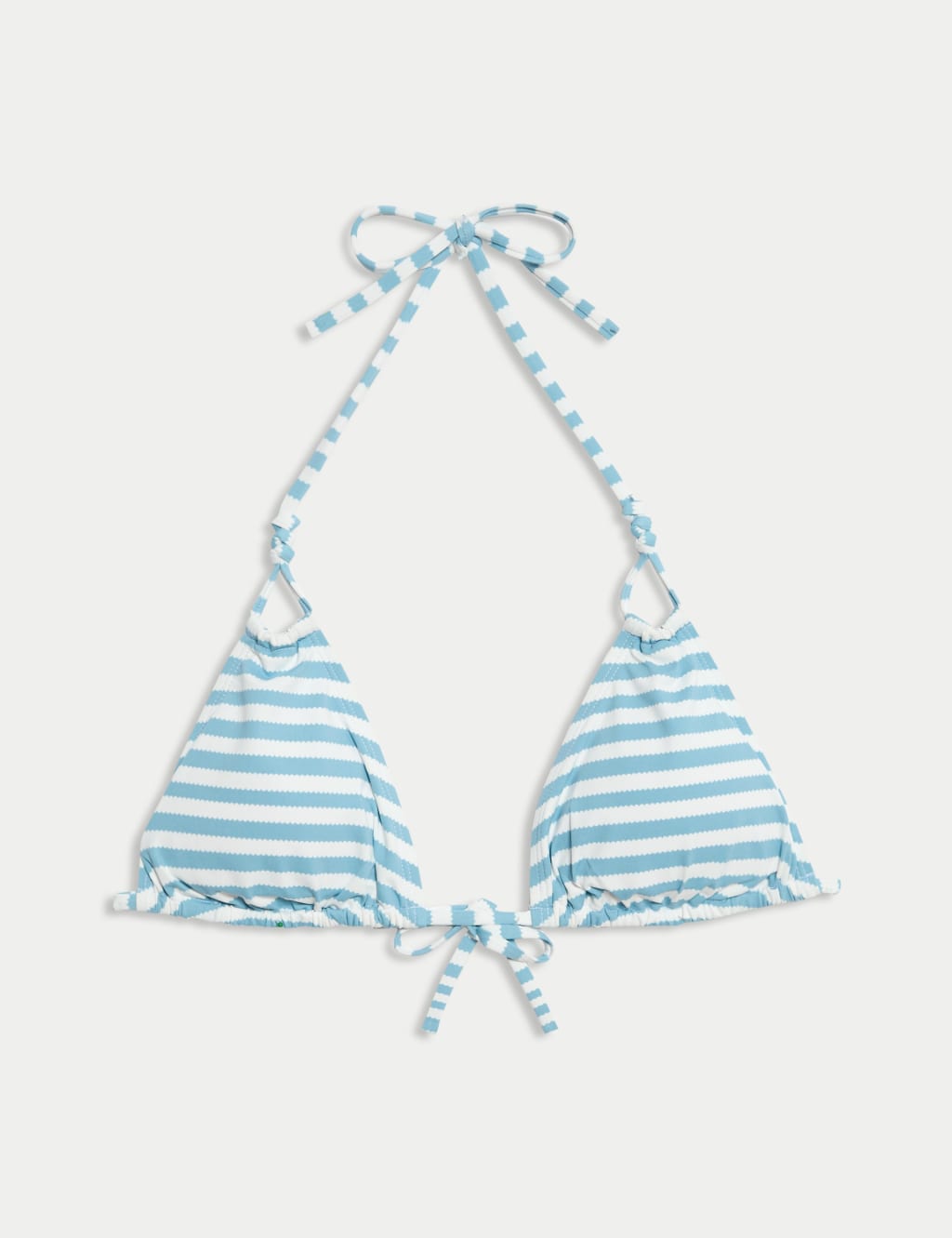 Printed Knot Front Triangle Bikini Top 2 of 7