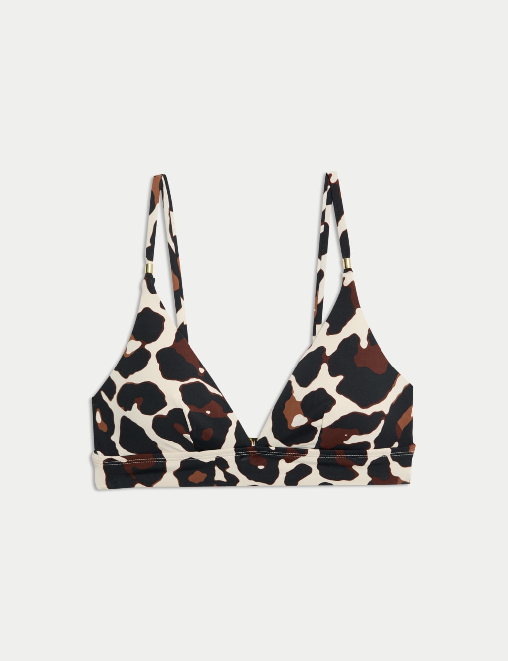 Printed Plunge Bikini Top 2 of 5