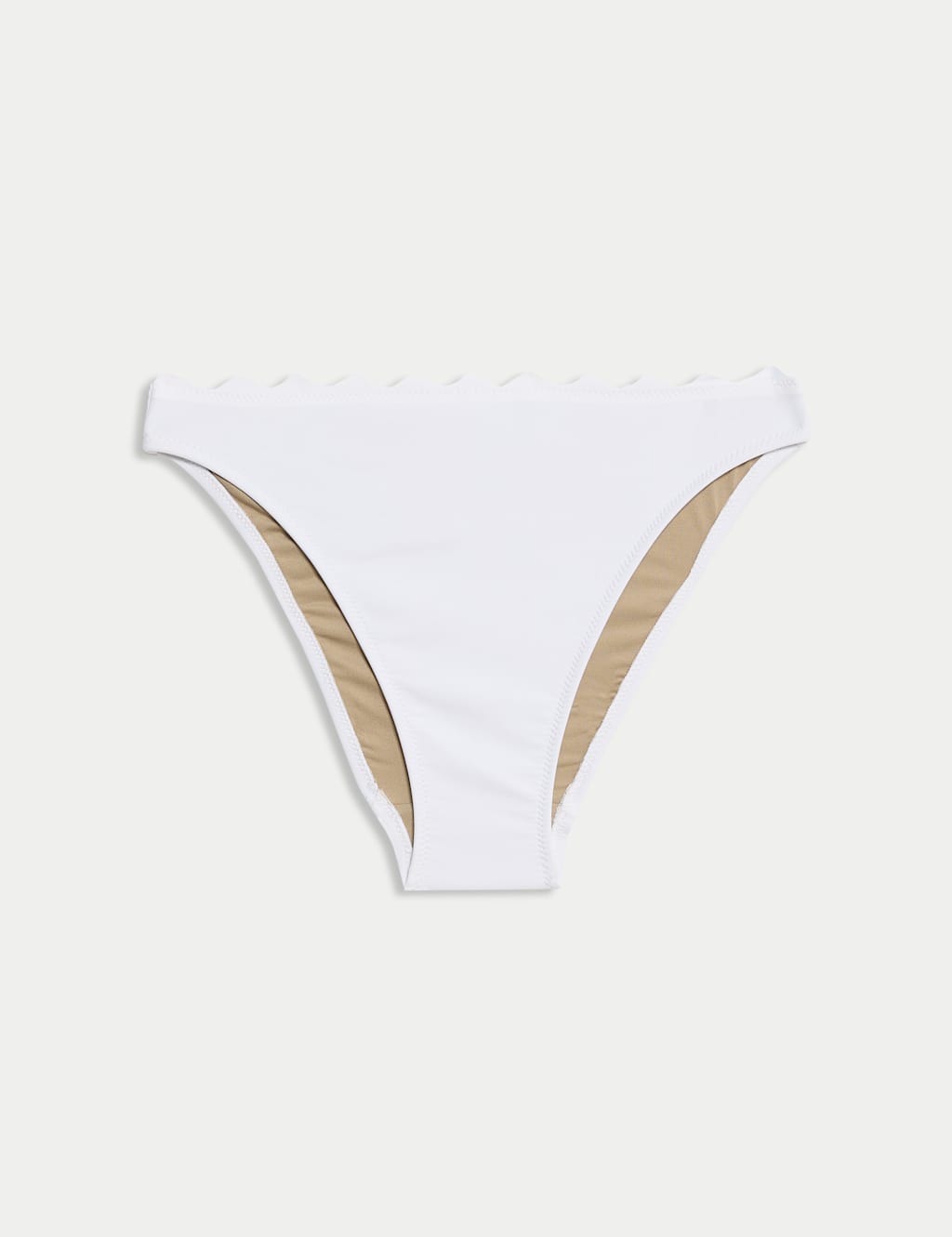 Neoprene Scallop High Leg Bikini Bottoms 2 of 4