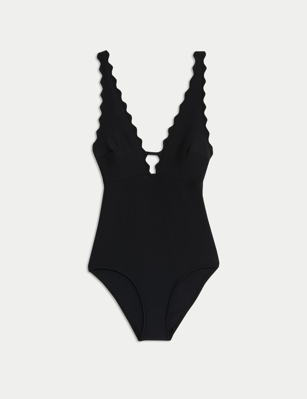 Neoprene Scallop Plunge Swimsuit 2 of 5