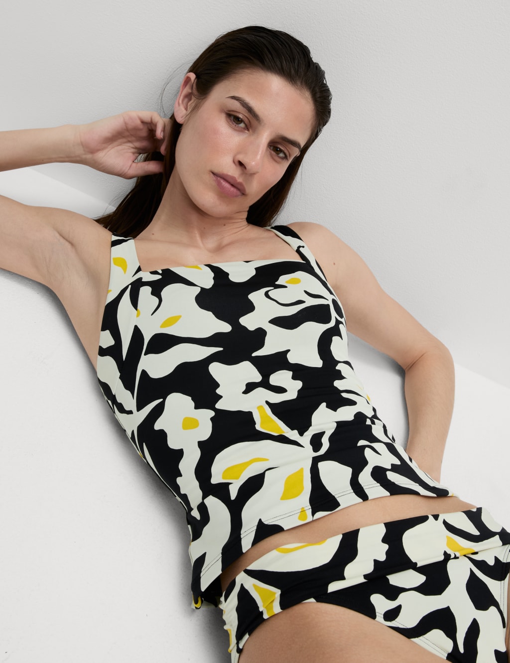 Floral Square Neck Tankini Top 4 of 6