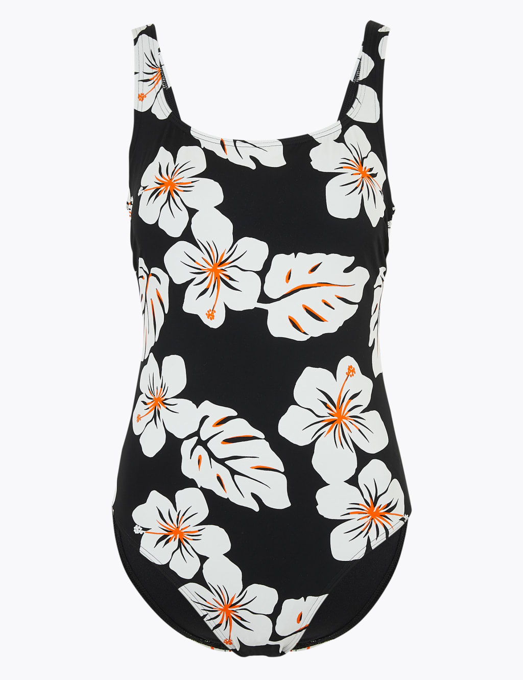 Hibiscus Floral Scoop Neck Swimsuit 1 of 1