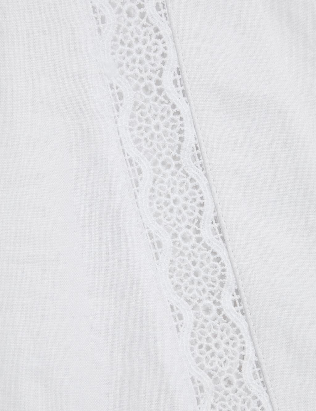Linen Rich V-Neck Mini Shift Dress 7 of 7