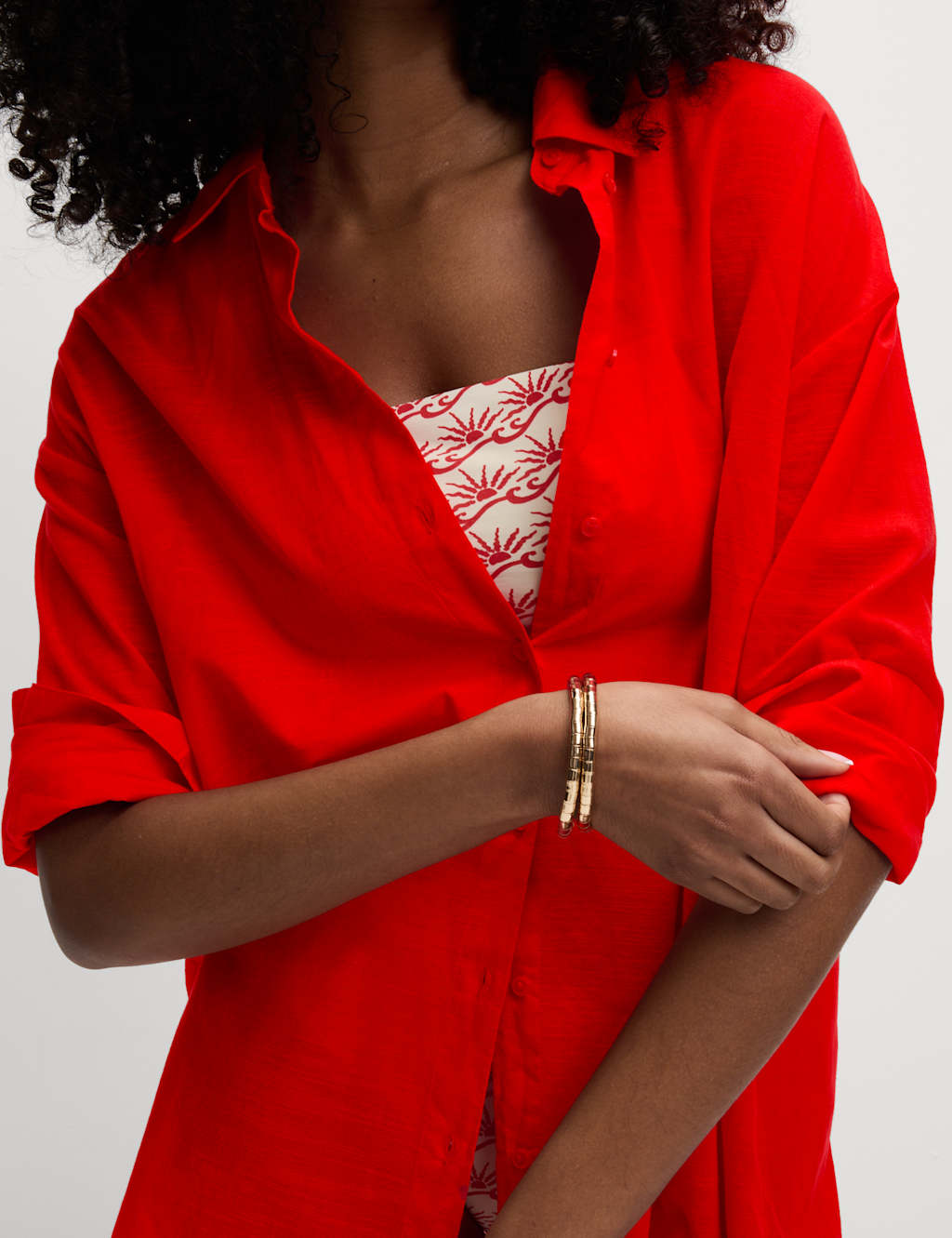 Pure Cotton Collared Beach Shirt 3 of 7