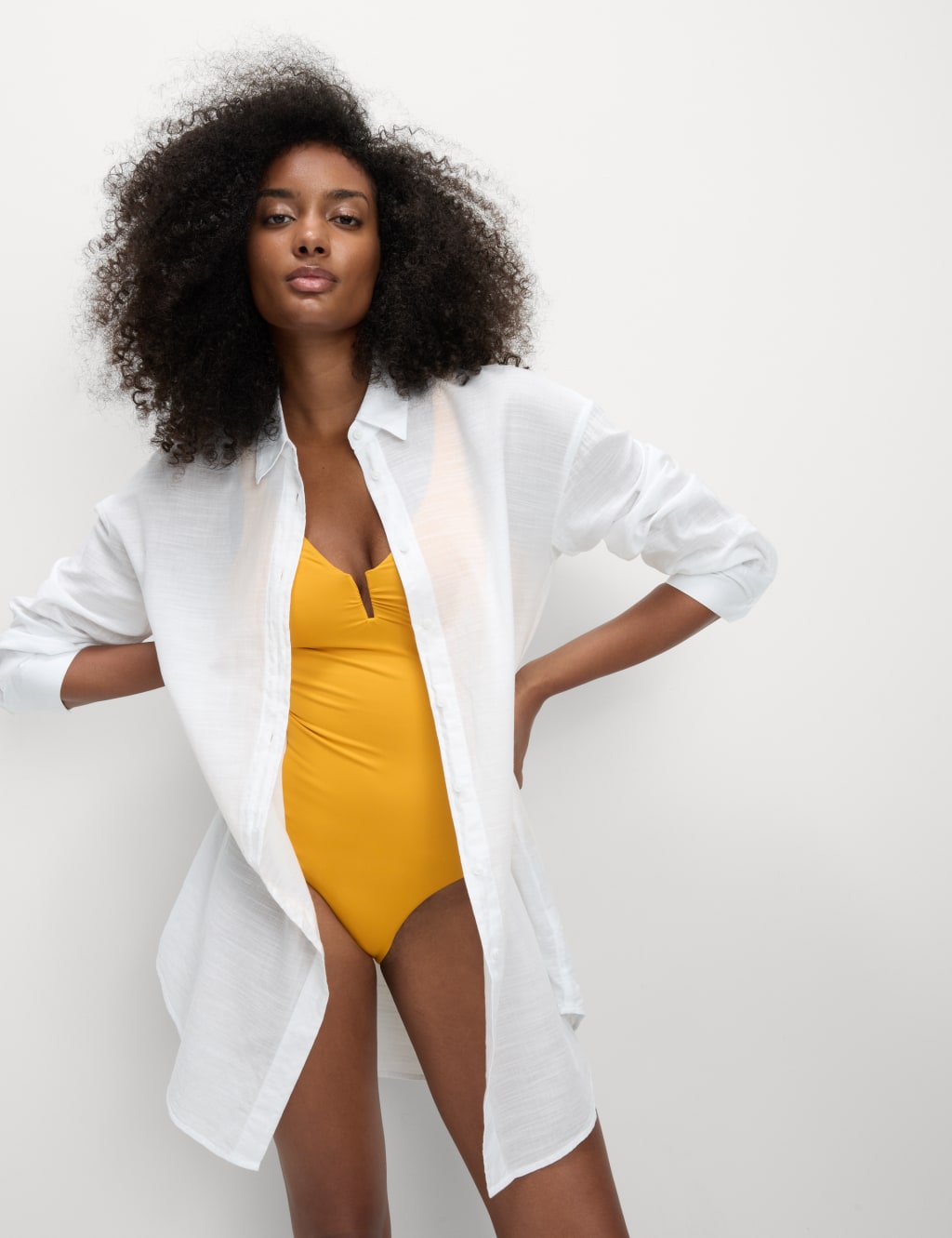 Pure Cotton Collared Beach Shirt 4 of 5