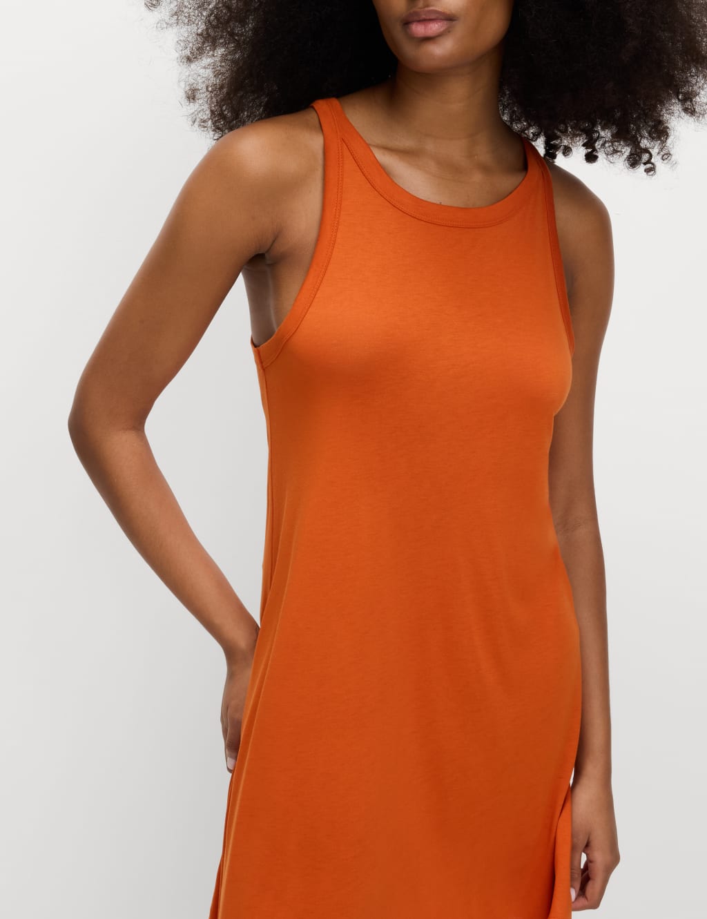 Jersey Racerback Mini Swing Beach Dress 3 of 4