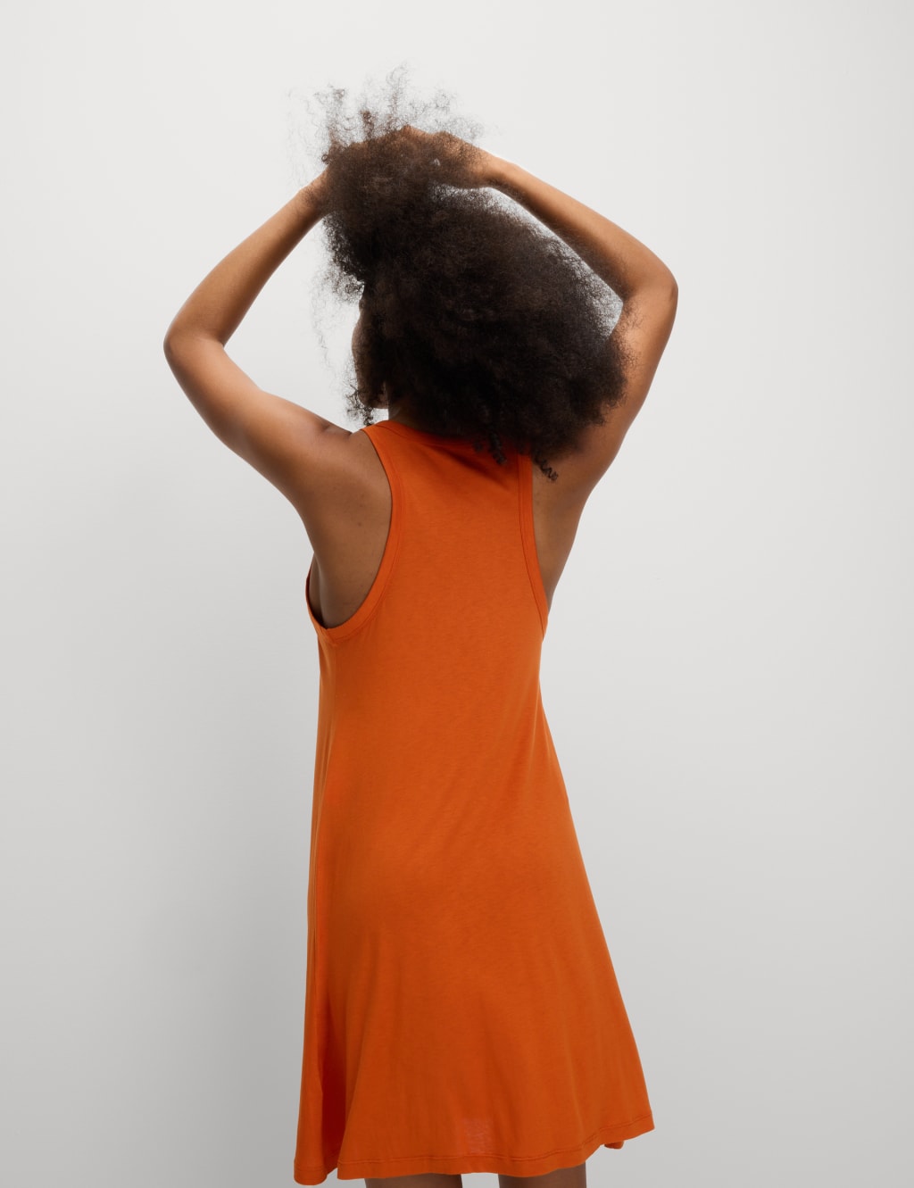 Jersey Racerback Mini Swing Beach Dress 4 of 4