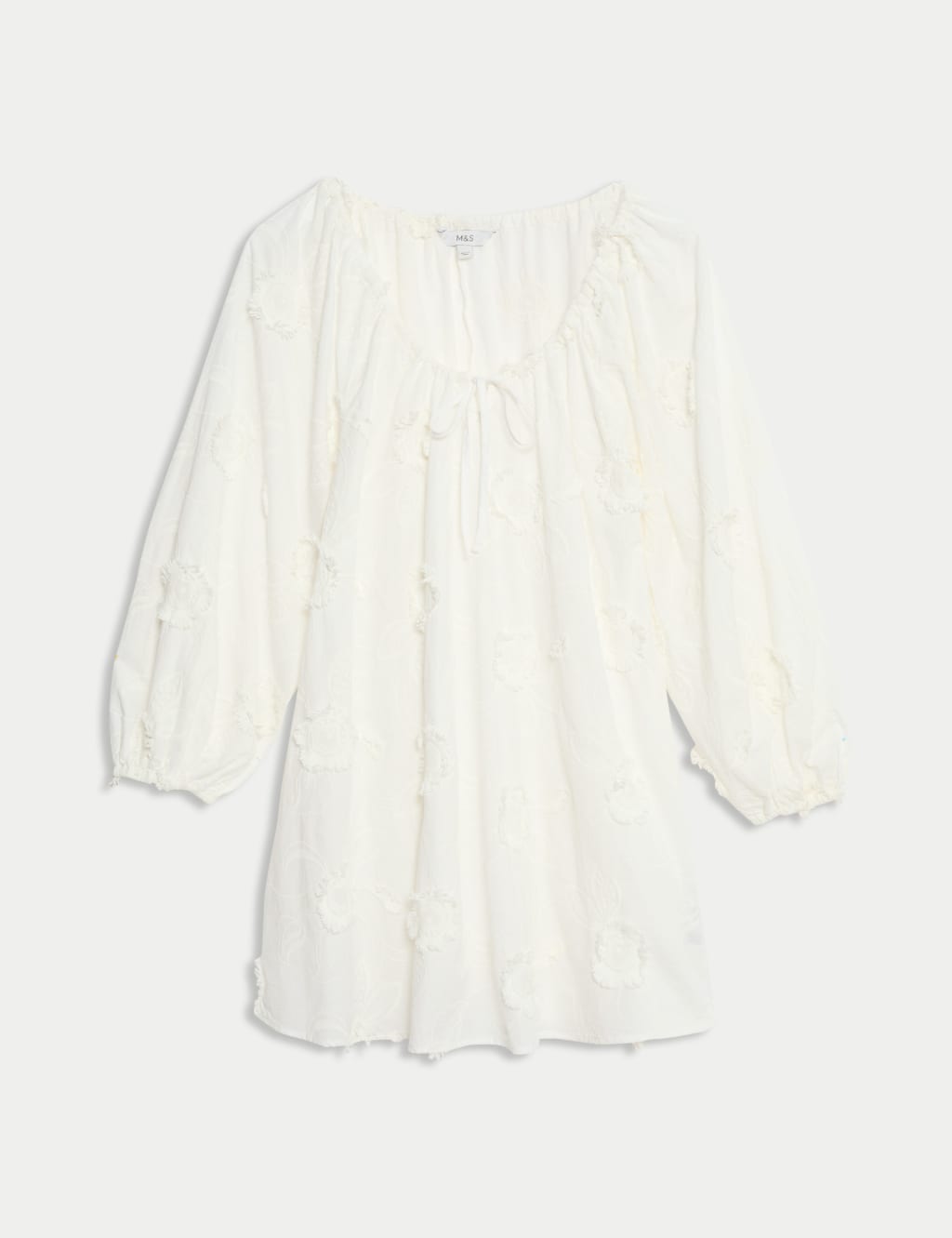 Pure Cotton Floral Mini Beach Dress 2 of 4