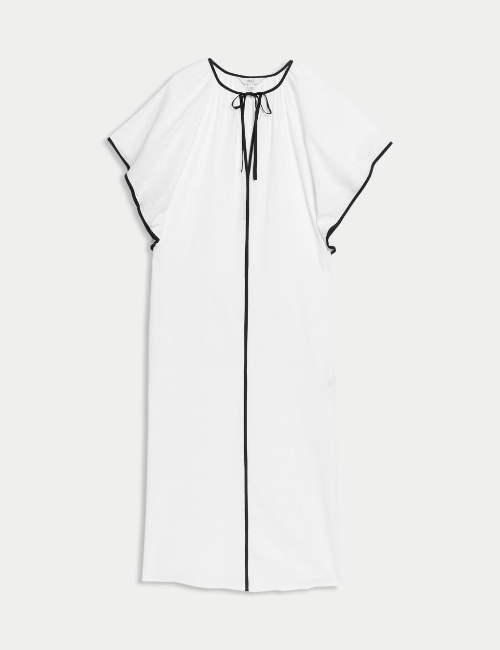 Pure Cotton V-Neck Kaftan Beach Dress 2 of 4