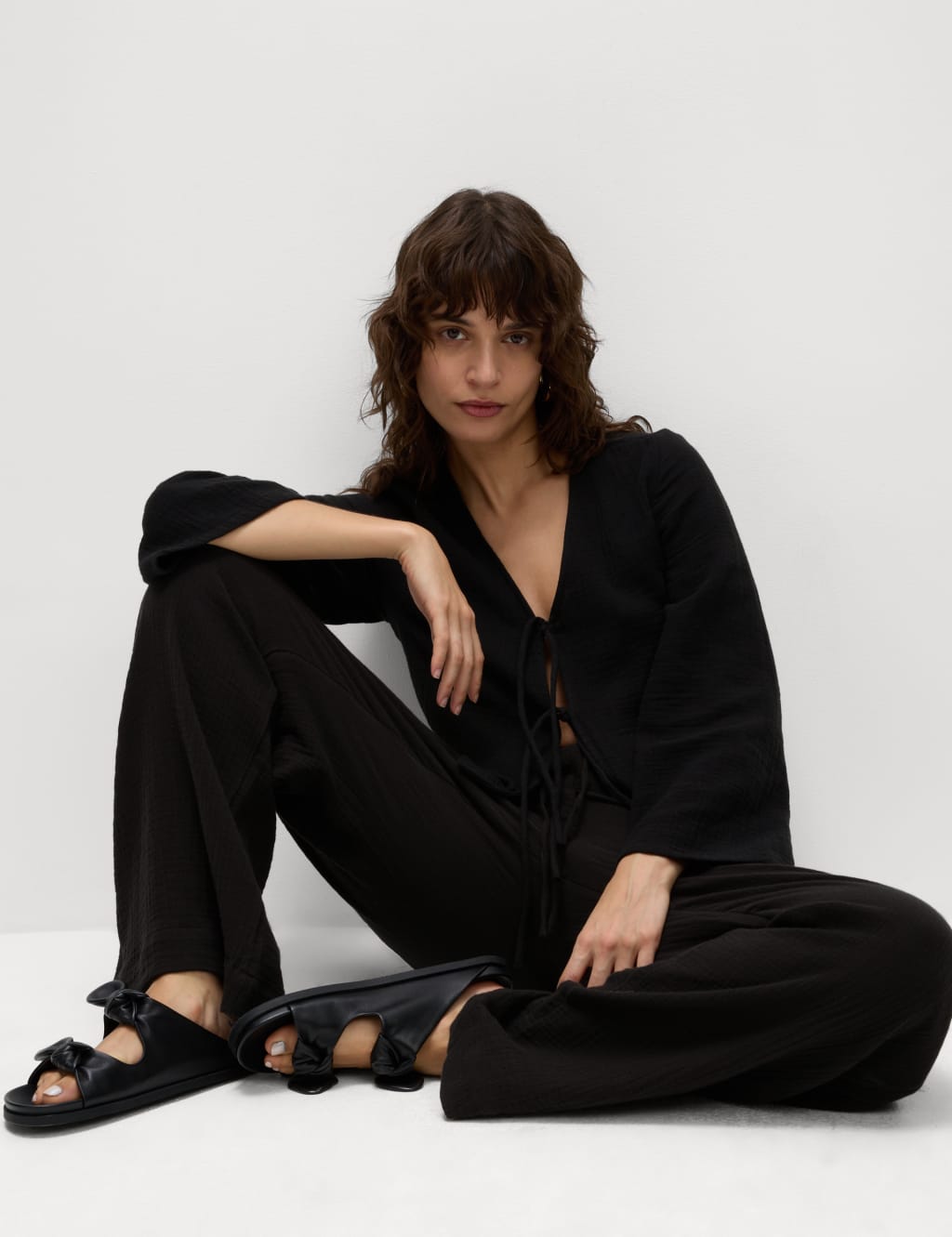 Pure Cotton Drawstring Trousers 6 of 6