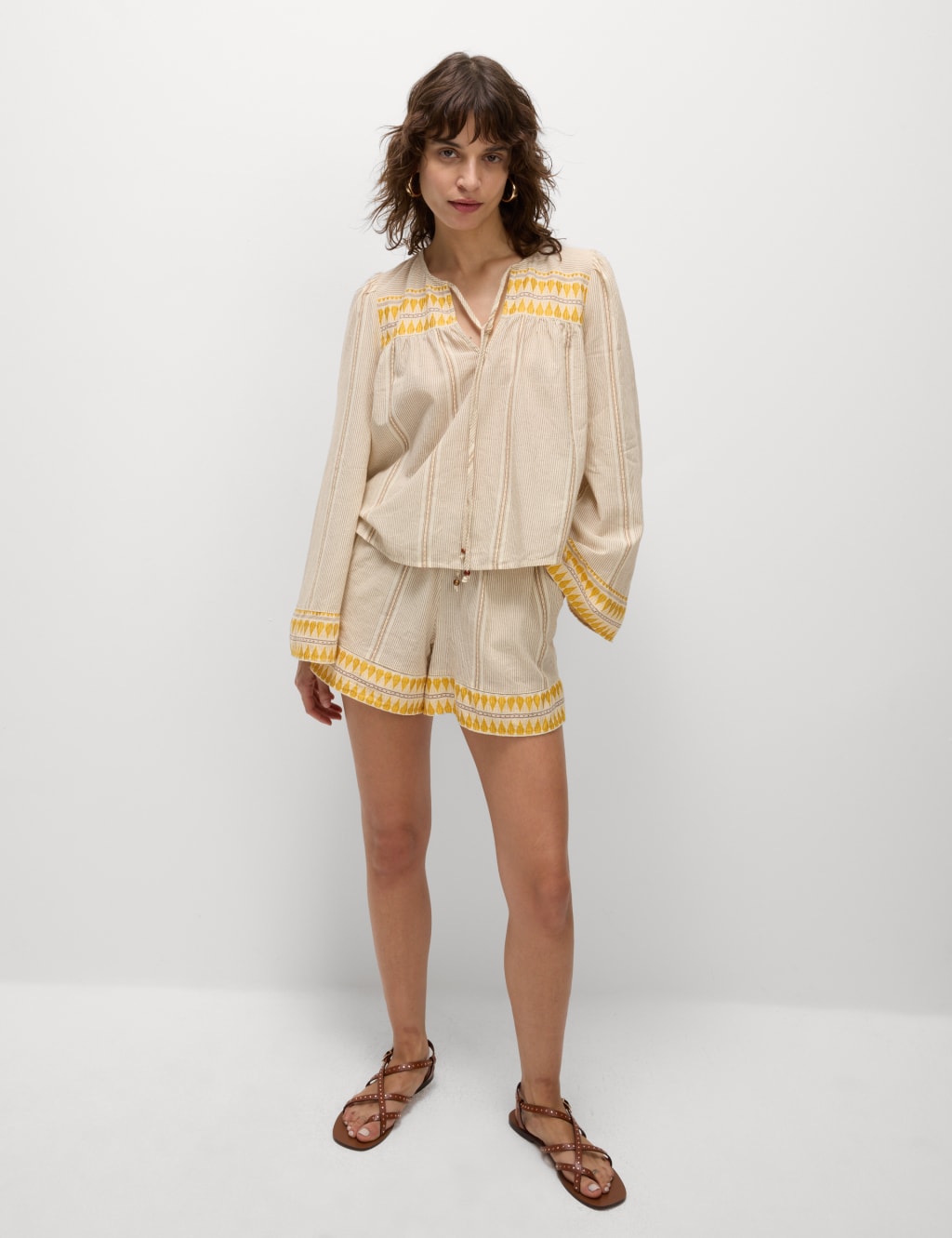 Cotton Rich Jacquard Beach Shorts 6 of 7