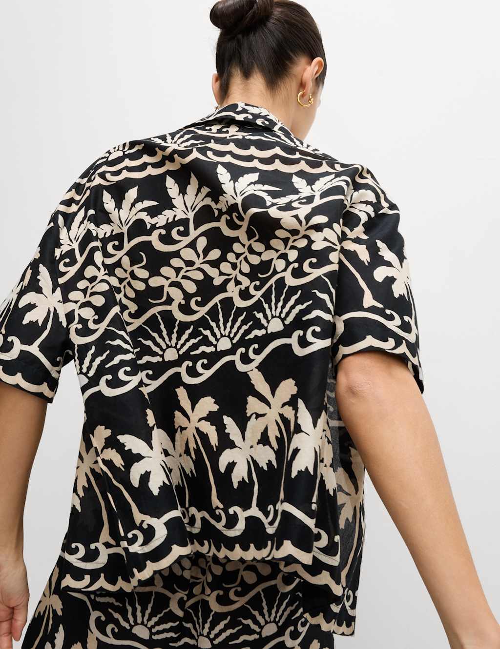 Pure Cotton Printed Collared Beach Shirt 6 of 6